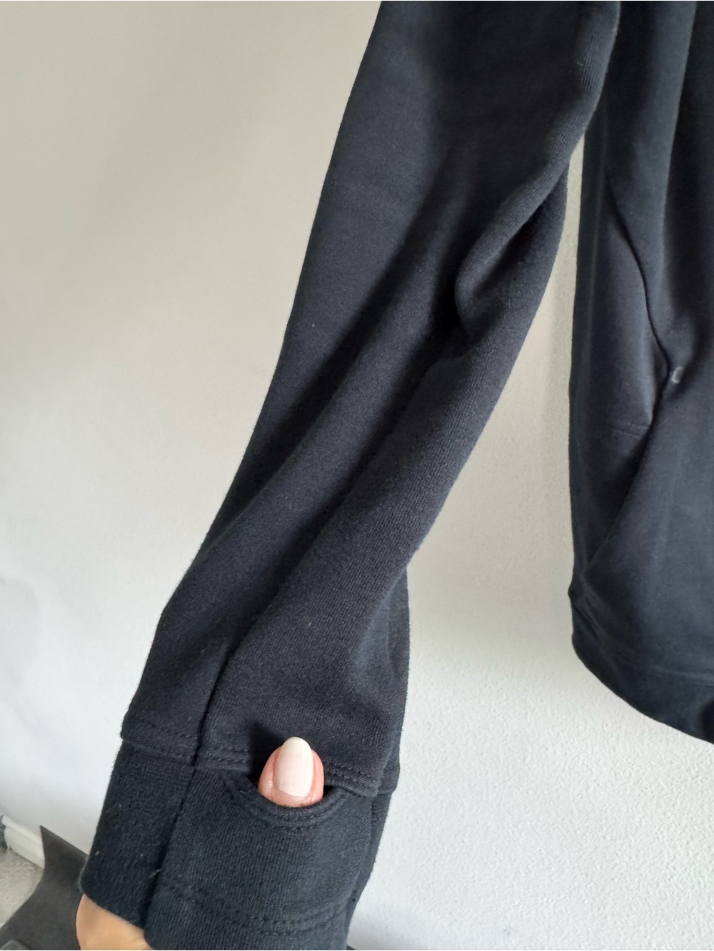 Nike Women's Black Open-Front Hooded Bomber Jacket - Picture 5 of 6